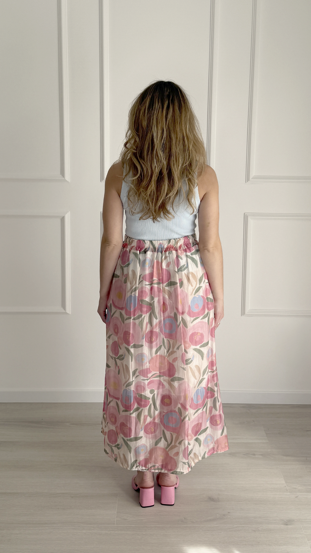 Falda acuarela floral