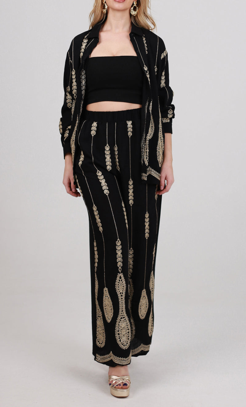 conjunto negro y dorado mod .Granada