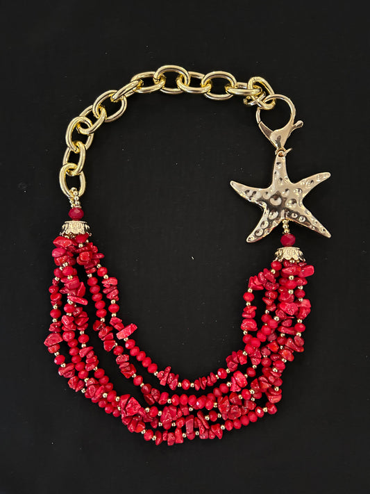 🌺 Collar “Estrella de Coral”