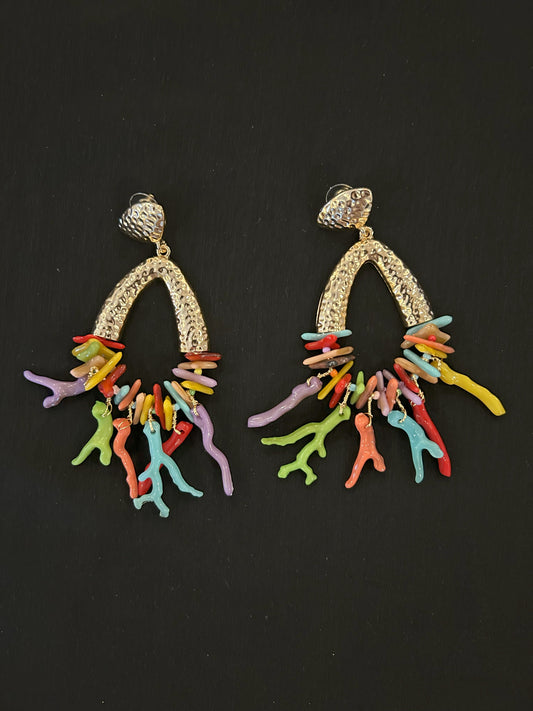 Pendientes Mod."Coral Fiesta"